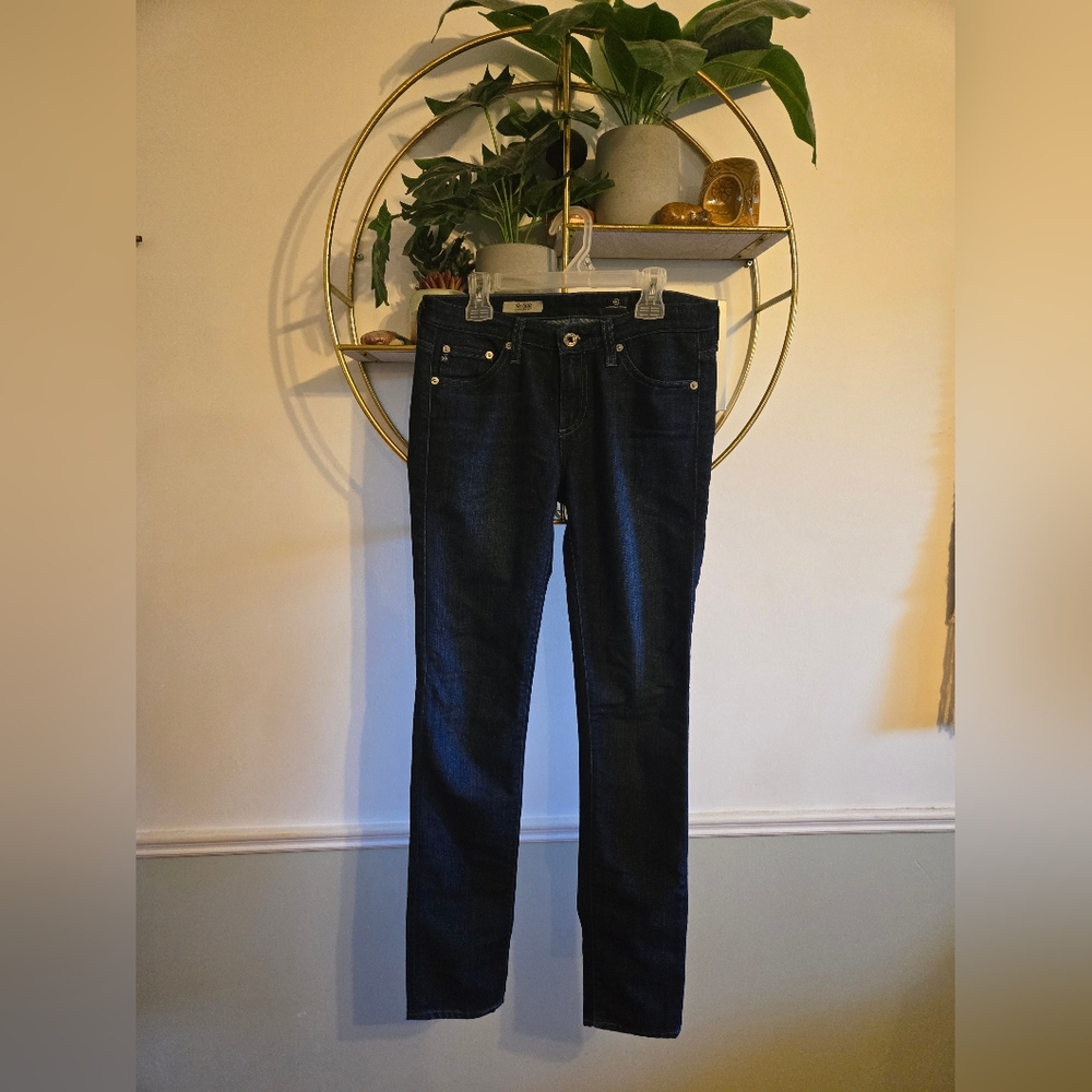 AG Adriano Goldschmied Women’s Skinny Jeans in Dark Indigo